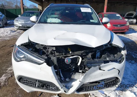 2021 Alfa Romeo Stelvio Ti Awd из США, поврежденный, VIN ZASPAKBNXM7D14789